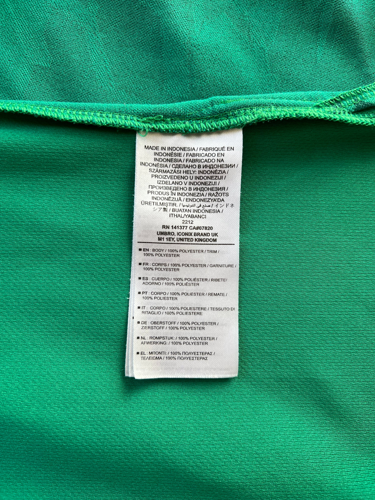 Umbro Ireland Home Jersey 2022 Small Long Sleeve