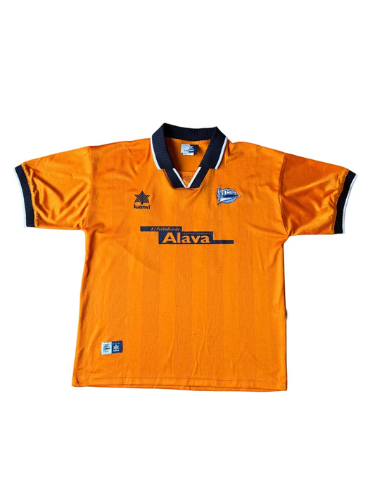 Match Worn Luanvi Deportivo Alavés Away Jersey 1999-02 XL #11