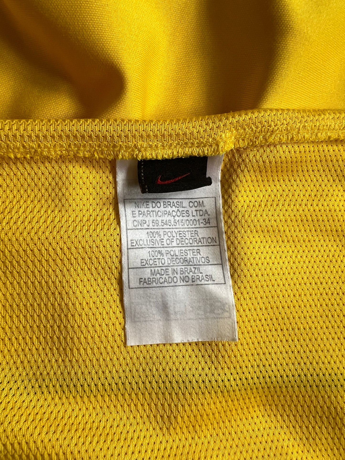 Nike Brazil Home Jersey 2008 Medium