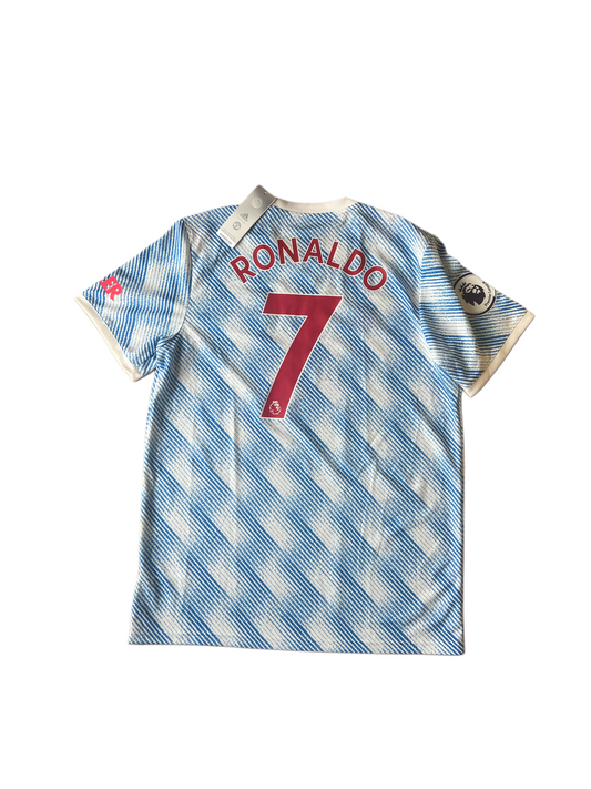 Adidas Manchester United Away Jersey 2021/22 Ronaldo #7 Premier League Patch Large - Brand new with tags